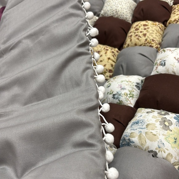 Gray and Brown Patchwork Cribs Quilt Bedding - Picture 6 of 7